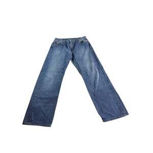 Lucky Brand Easy Rider Jeans Womens 33 Blue Denim Straight Leg 100% Cotton